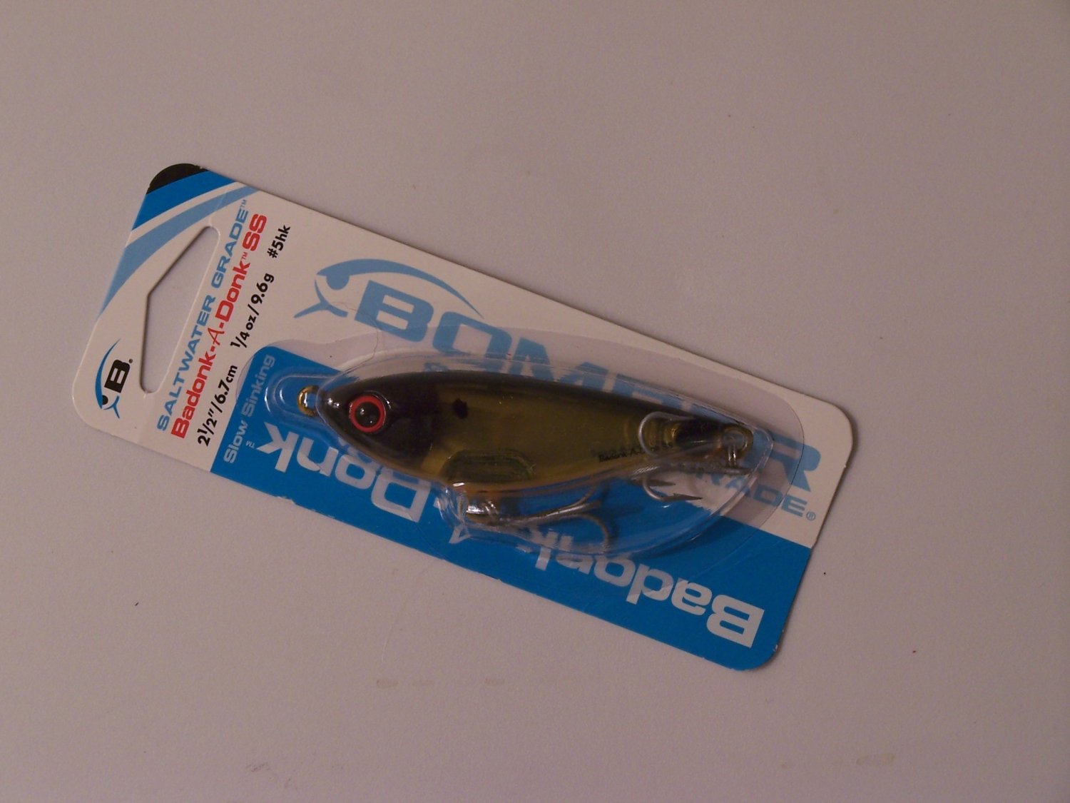 Bomber Badonk A Donk SS Suspending 2.5in Black-Gold Orange Saltwater ...