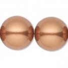 4 Copper Swarovski Crystal 5811 Pearl Beads 14MM