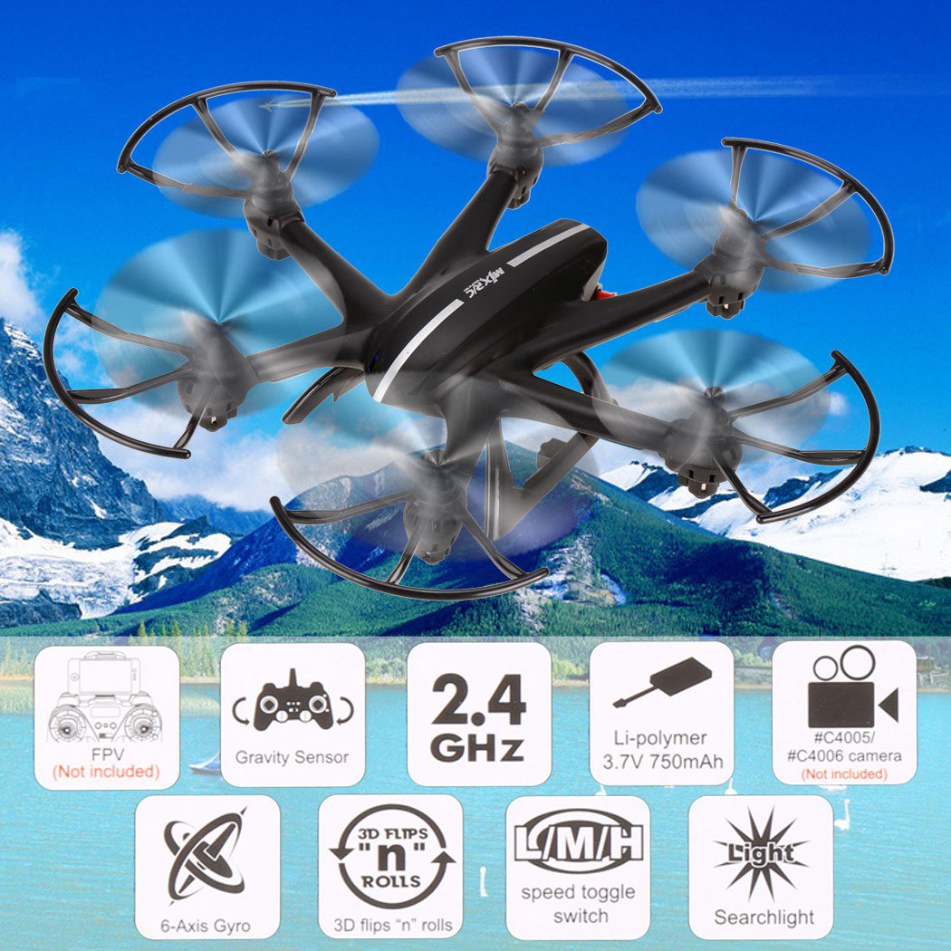 Hexacopter 6-Axis Gyro 2.4GHz RC Quadcopter Drone Helicopter 3D Roll ...