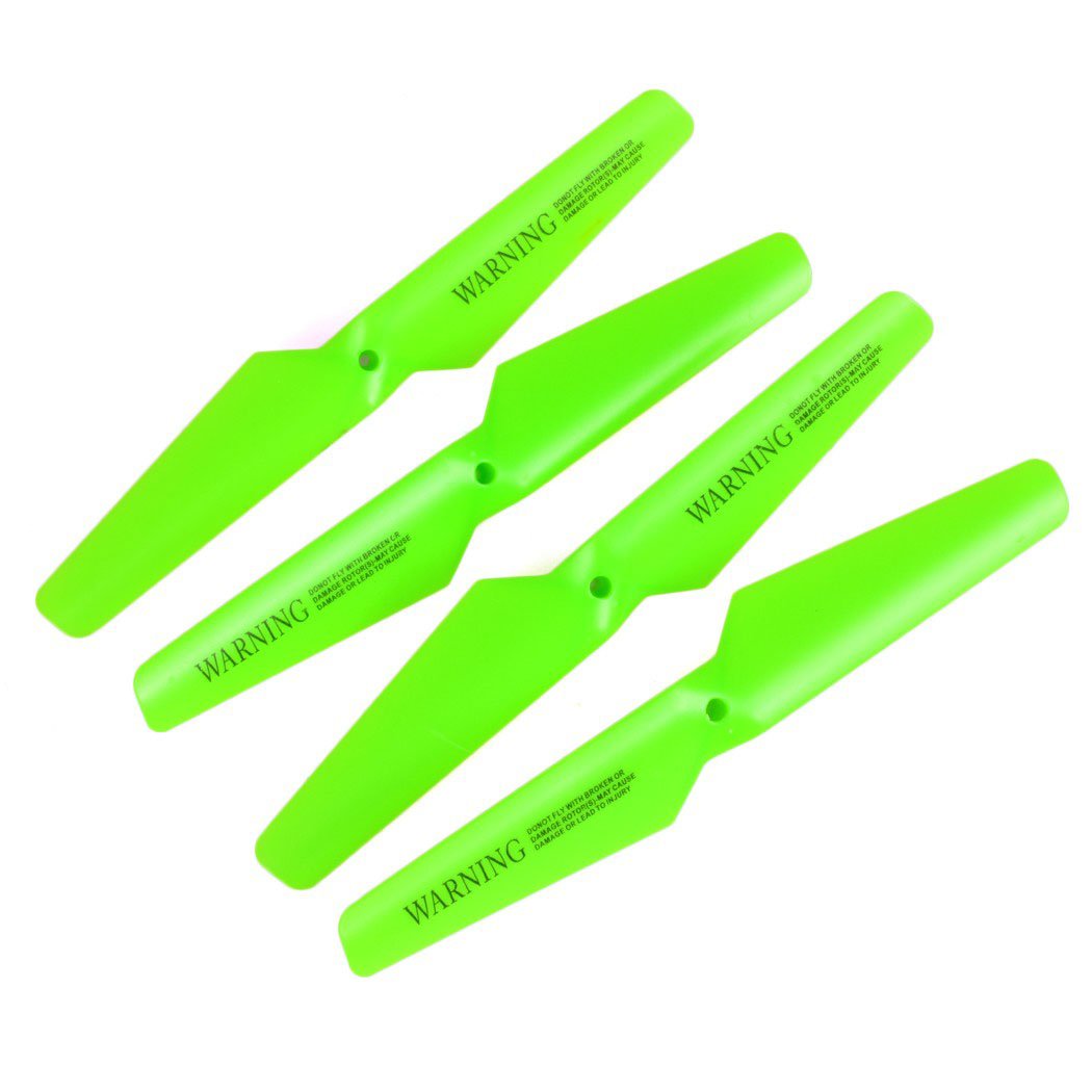 4PCS Fluorescent Green Propellers Blades Replacement Part for Syma X5C X5SC X5SW 66