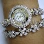 Silver-plated Stainless Steel RC Jewelry Watch / Cubic Zirconia (Model-5308-B12)