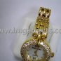 Gold-plated Stainless Steel RC Jewelry Watch w/ Cubic Zirconia (Model-3602)