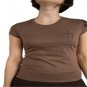 LADIES BROWN CAP SLEEVE TEE