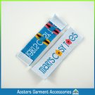 school name transparent fabric woven labels