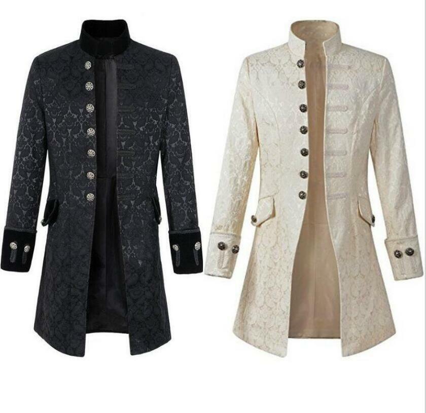Victorian Steampunk Vintage Asymmetrical Tux Tailcoat tuxedo White or Black