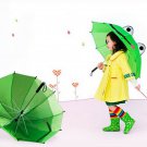 Cute cartoon Animal Umbrella For Children Kids ears Bend handle