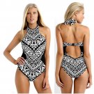 Sexy Aztec Print Hollow Back Monokini Bikini Swimsuit Swimwear Bathing Beach