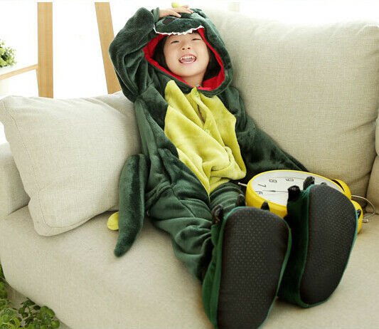Kids Cute Cartoon Sleepwear Pajamas Cosplay Costume Animal One-piece Fancy 05