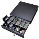 Cash Drawer Safe Box 5 Bill 5 Coin Tray for POS Printer Store Money Lock Storage