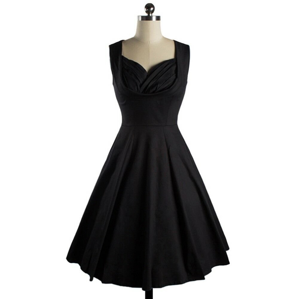 Big Peplum Boob Tube Top Square Collar Dress black