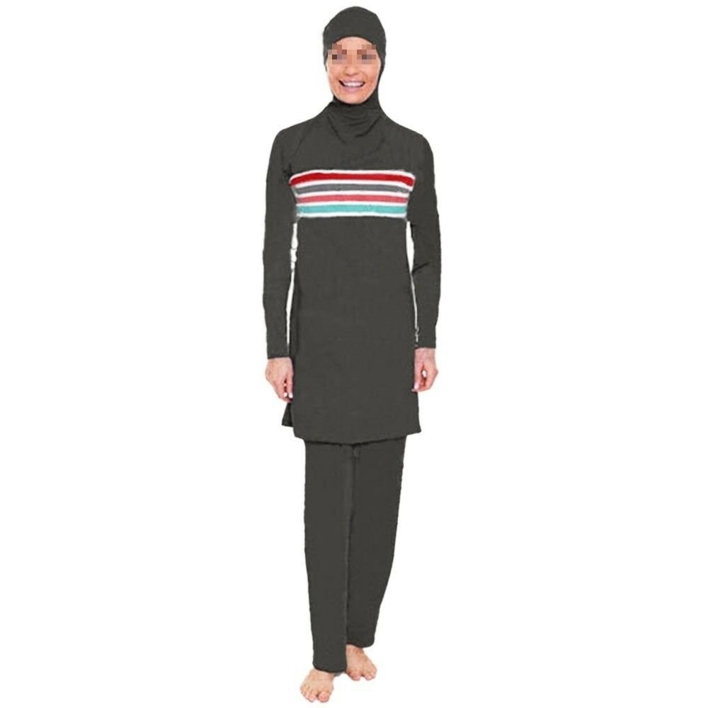 Muslim Swimwear Woman Bathing Suit Burqini black Burqini