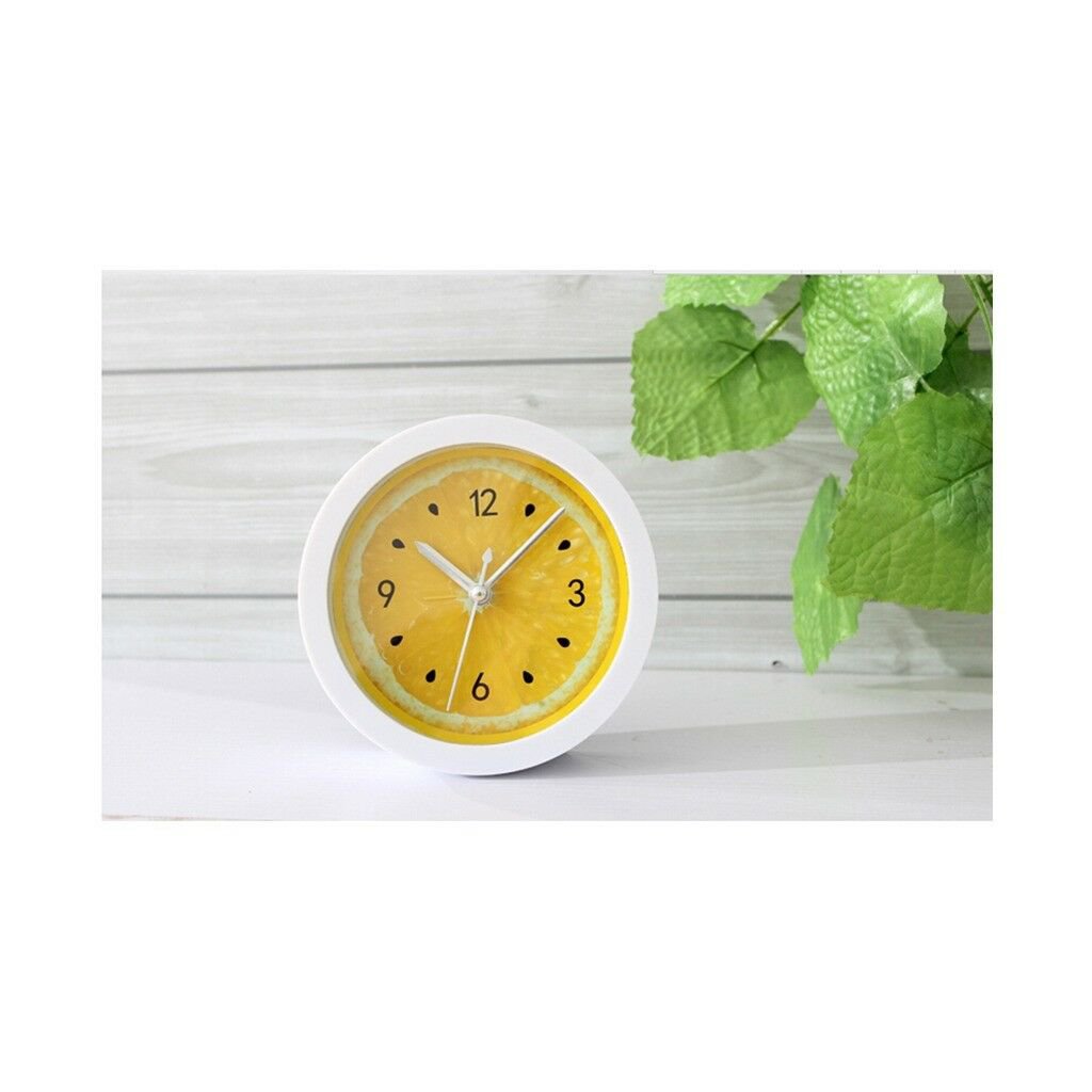 Lemon Alarm Clock Simple Desk Clock Table Clock Bedroom Study Lazy