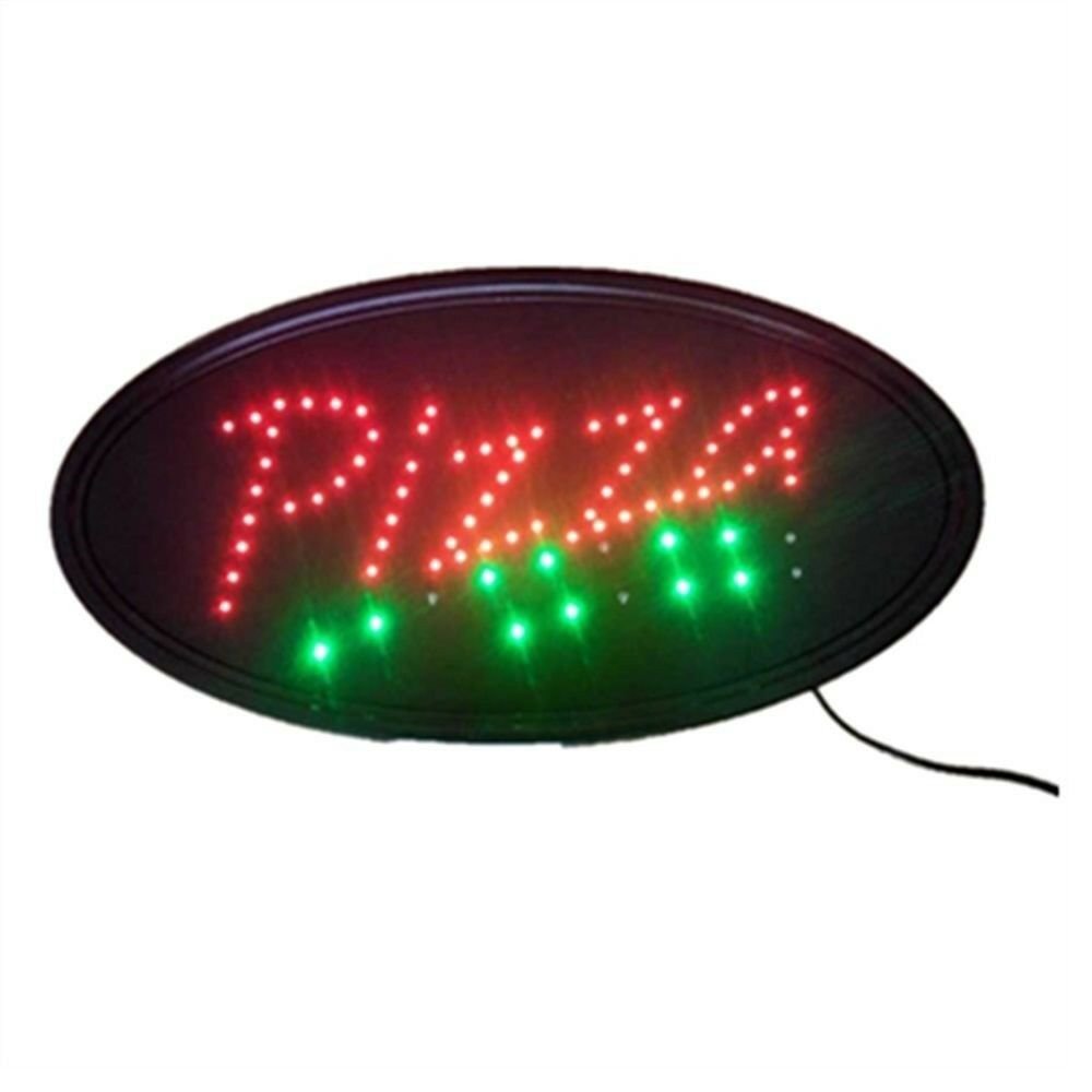 Neon Lights LED Animated Pizza Sign Customers Attractive Sign Shop Sign 220V