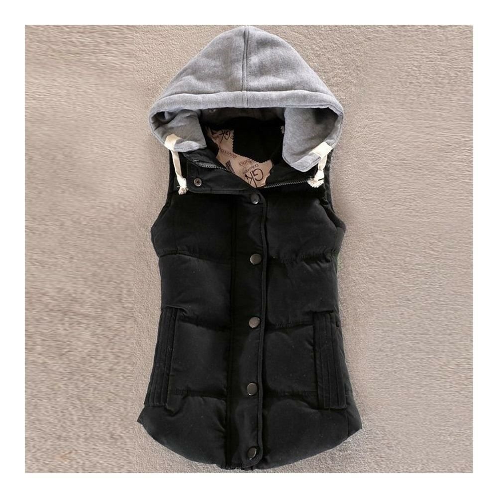 Woman Short Baseball Coat Down Coat Course Design course black