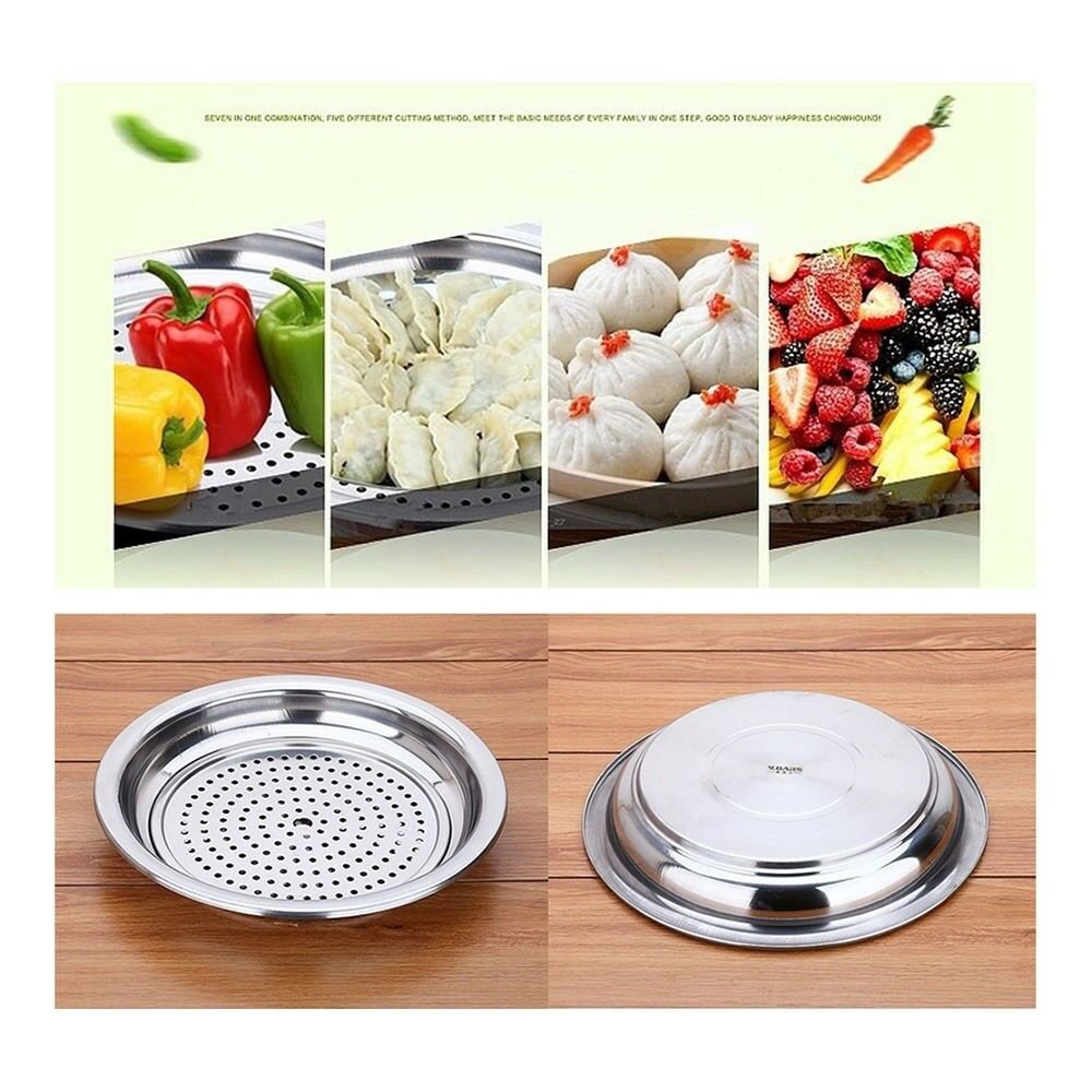 Stainless steel disc tray dumplings dumplings dish dish vegetable dish steamed