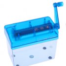 Mini A6  Paper Shredder Manual Paper Cutter Shredder Tabletop Shredder Blue