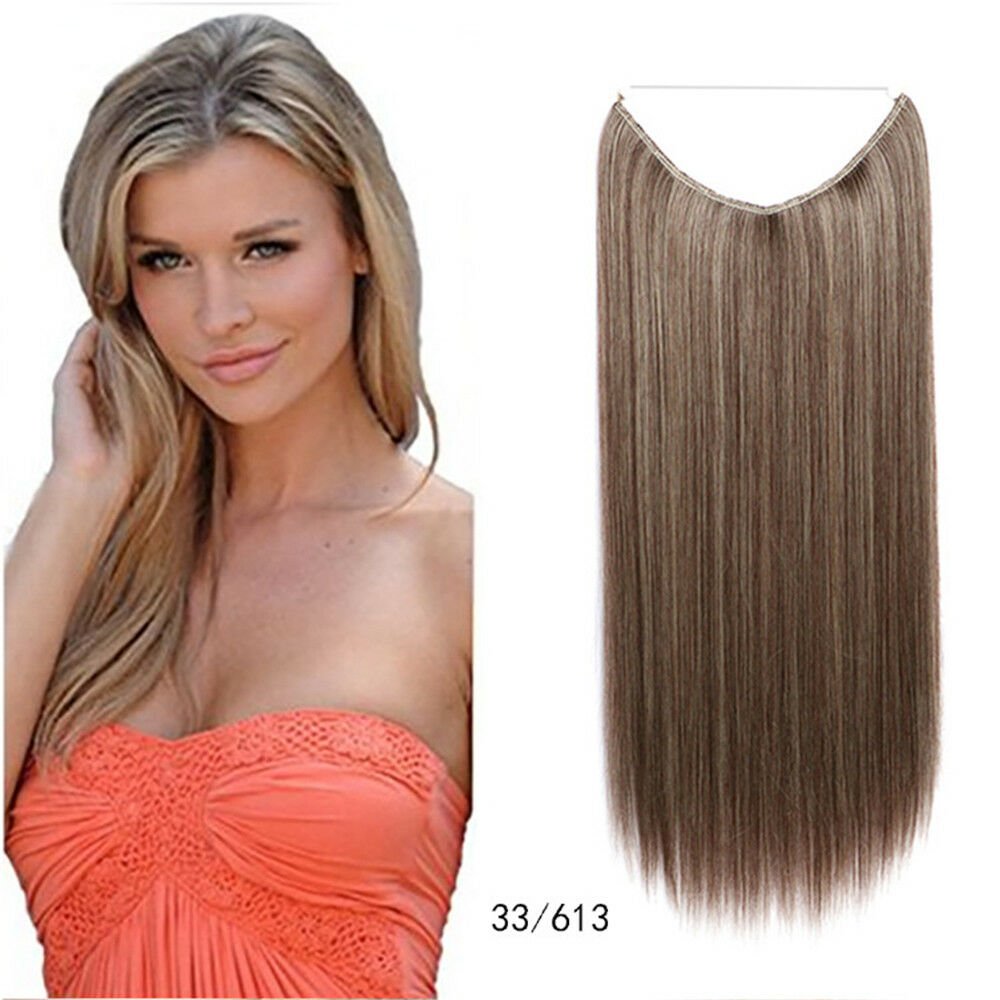 55cm 21.65" Spot Fish Line Hair Extensions Straight Bundle