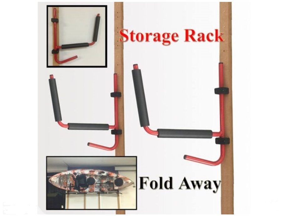 1Pair Kayak Ladder Strong Wall Mount Storage Rack Surfboard Canoe