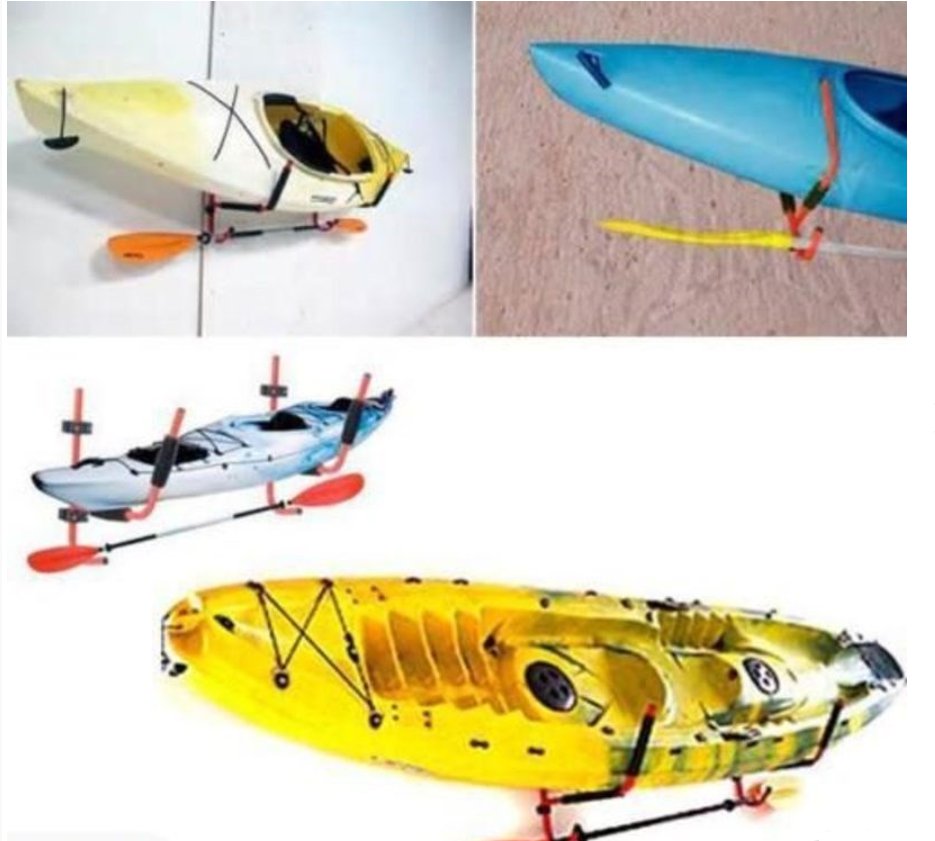 1Pair Kayak Ladder Strong Wall Mount Storage Rack Surfboard Canoe