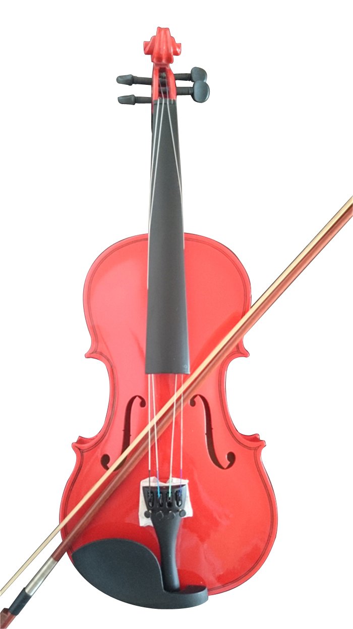 Student Acoustic Violin Maple Spruce with Case Bow Rosin Red Color