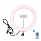 7.6 inch Bluetooth dimmable RGB ring light with remote control for live selfie