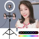10.2 inch RBG dimmable remote control ring light, suitable for live broadcast