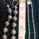 008 Handmade long dangle Earrings