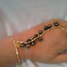 075 Unique multicolored Slave bracelet and earrings