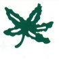 Ohio State Buckeyes buckeye leaf 1.5 inch green reflective helmet decal sticker