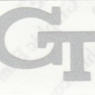 Georgia Tech GT 2 inch Reflective helmet decal sticke yeti