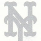New York Mets 2 inch reflective fire helmet decal sticker yeti window hard hat