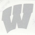 Wisconsin Badgers 2 inch Reflective helmet decal sticke yeti
