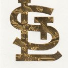 St Louis Cardinals 2 inch Gold Leaf fire helmet decal sticker yeti window