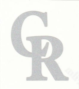 Colorado Rockies 2 inch reflective fire helmet decal sticker yeti window