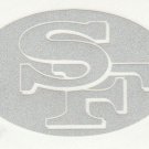 REFLECTIVE San Francisco 49ers 2 inch fire helmet hard hat decal sticker RTIC