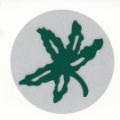 REFLECTIVE Ohio State Buckeyes buckeye leaf 3 inch helmet decal sticker osu