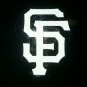 REFLECTIVE San Francisco Giants 2 inch fire helmet decal sticker RTIC window
