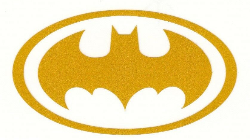 REFLECTIVE Batman highly yellow fire helmet die cut decal RTIC window sticker