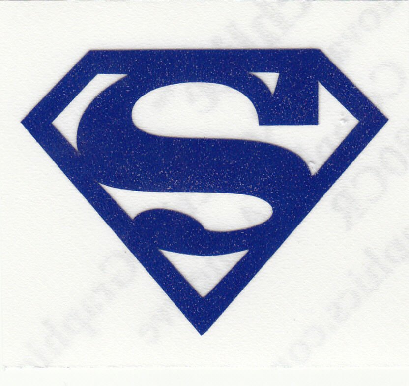 REFLECTIVE Superman Blue fire helmet hard hat decal RTIC window sticker