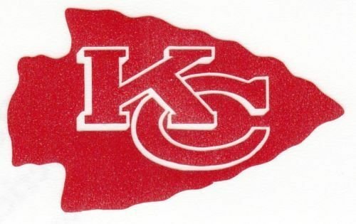 REFLECTIVE Kansas City Chiefs fire helmet decal sticker up to 12 inches