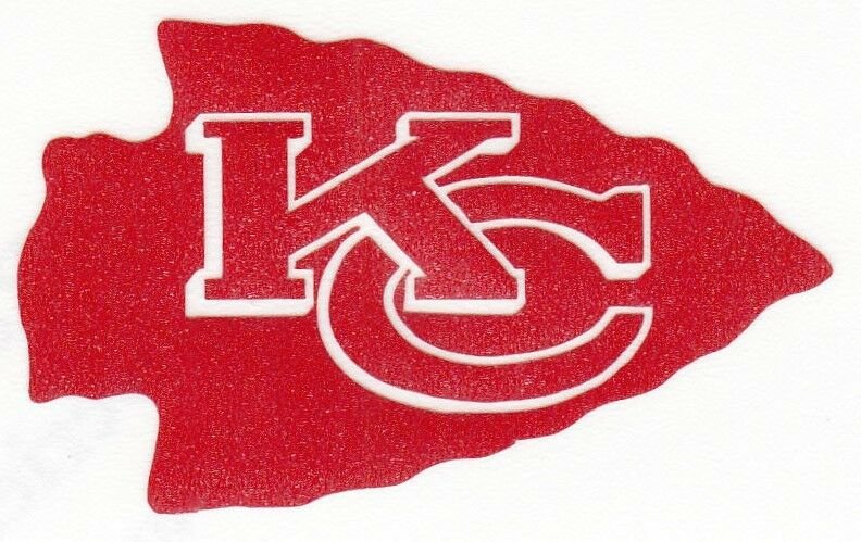 REFLECTIVE Kansas City Chiefs fire helmet motorcycle hard hat decal sticker RTIC