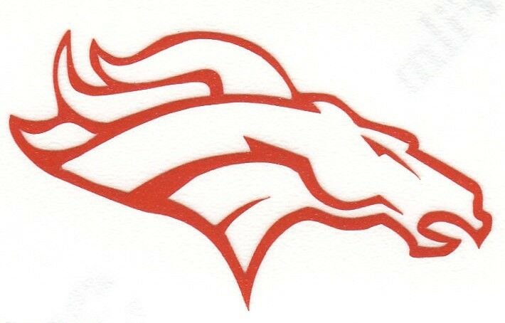 REFLECTIVE Denver Broncos fire helmet motorcycle hard hat decal sticker RTIC