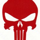 REFLECTIVE Punisher red fire helmet die cut decal window sticker