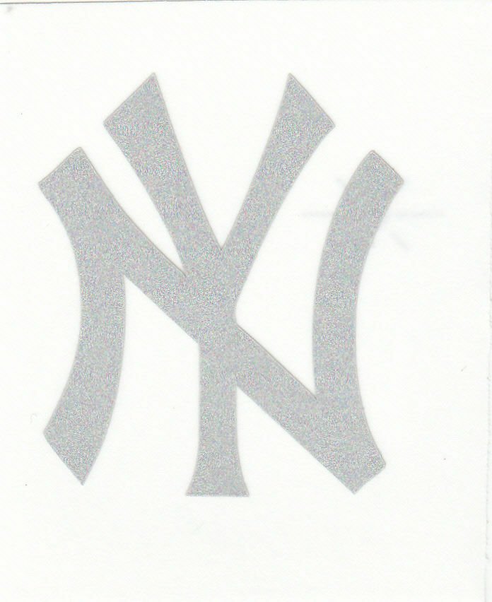 REFLECTIVE New York Yankees NY fire helmet decal sticker up to 12 inches