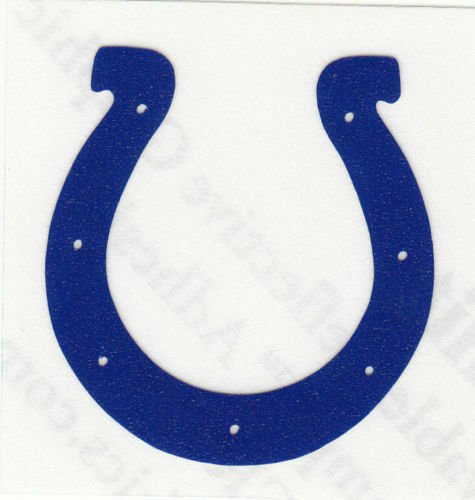 REFLECTIVE Indianapolis Colts fire helmet decal sticker up to 12 inches