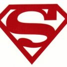 REFLECTIVE Superman up to 12 inches decal sticker hard hat RTIC window