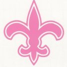 Pink New Orleans Saint helmet car window RTIC rtic decal sticker up to 12 inches