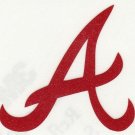REFLECTIVE Atlanta Braves 2 inch red fire helmet decal sticker RTIC window