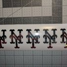 CHROME Vinyl New York Mets fire helmet decal sticker RTIC up to 12 inches