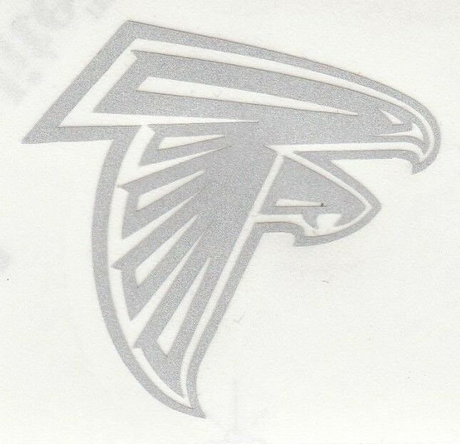 REFLECTIVE Atlanta Falcons 2.5 inch fire helmet hard hat decal sticker RTIC